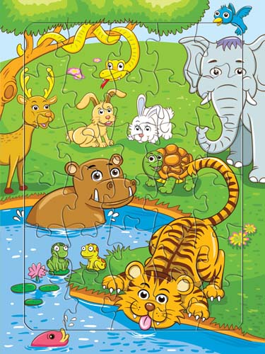 Xếp hình 30 mảnh muôn thú sum vầy - Đồ chơi Trẻ Em Tia Sáng - Công Ty TNHH Sản Xuất - Thương Mại & Dịch Vụ Tia Sáng